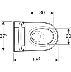 Унітаз-біде підвісний Geberit AquaClean Sela DuoFresh KeraTect з кришкою білий 146.226.01.1