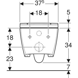 Унітаз-біде підвісний Geberit AquaClean Sela DuoFresh KeraTect з кришкою білий 146.226.01.1