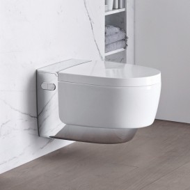 Унитаз-биде подвесной Geberit AquaClean Mera Comfort панель хром 146.210.21.1