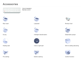 Унитаз-биде подвесной Hatria H-smart 59,5х37 см сиденье с подогревом фаянс белый глянцевый 00Y9D301