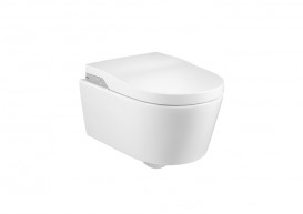 Унитаз-биде подвесной Roca Inspira In-wash Rimless с подключением к сети керамика белый A803060001