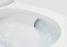 Унітаз-біде підвісний Roca Inspira Vortex In-Wash In-Tank 39х53 см з сидінням та бачком сантехнічна кераміка білий A803094001