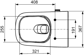 Унитаз-биде подвесной TECE TECEneo 36,7х54 см безободковый керамика белый 9700207