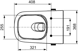 Унитаз-биде подвесной TECE TECEneo 36,8х54 см безободковый керамика белый 9700205
