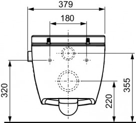Унитаз-биде подвесной TECE TECEone 35,8х54 см безободковый керамика белый 9700201