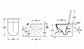 Унитаз-биде подвесной Villeroy&Boch ViClean-I100 DirectFlush V0E100R1