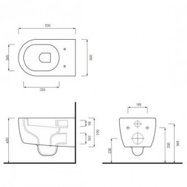 Унітаз Cielo Smile підвісний без сидіння білий SMVSNWK