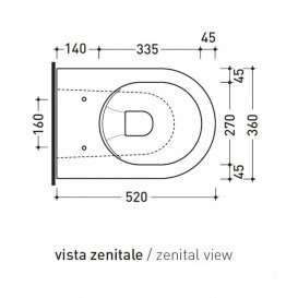 Унітаз Flaminia App Goclean підлоговий без бачка без сидіння білий глянсовий AP117G