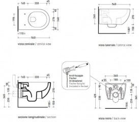 Унитаз Flaminia App Goclean подвесной без бачка без сиденья молочно-белый матовый AP118G Latte
