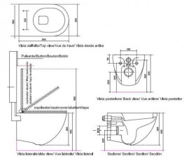 Унитаз Galassia Dream подвесной без бачка без сиденья белый 7312