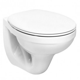 Унитаз Kolo Idol с сидением инсталляцией Geberit Duofix и смывной клавишей Delta 21 M1310000U + 458.126.00.1 + 115.125.11.1