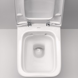 Унітаз Kolo Nova Pro Rimfree з сидінням інсталяцією Geberit Duofix Delta (3в1) і змивний клавішею Delta 11 M39018000 + 458.126.00.1 + 115.120.46.1
