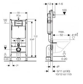 Унитаз Kolo Nova Pro Rimfree с сидением и инсталляцией Geberit Duofix Delta M39018000 + 458.126.00.1