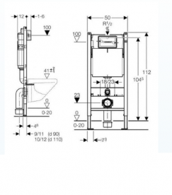 Унитаз Kolo Nova Pro с сидением инсталляцией Geberit Duofix и смывной клавишей Delta 50 M39018000+458.168.21.1