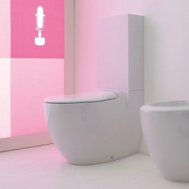 Чаша унитаза-моноблок ArtCeram Blend 36,5х68,5 см белый глянцевый BLV003 01;00