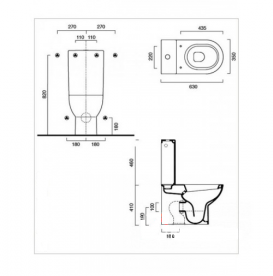 Унітаз компакт Catalano Sfera 1MPSFR00