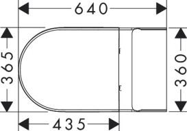 нітаз-компакт Hansgrohe EluPura Original AquaChannel Flush 39х64 см з кришкою Soft-Close кераміка SmartClean білий 61166450
