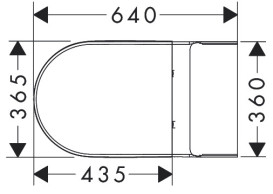 Унитаз-компакт Hansgrohe GladeLake S AquaChannel Flush 38х64 см с крышкой керамика белый 60312450