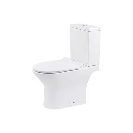 Унітаз компакт Insana Aton 35,5х65 см з бачком та сидінням з кришкою кераміка білий А0055230