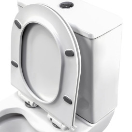 Унітаз компакт Insana Fabio W 37х61 см з бачком та сидінням з кришкою кераміка білий А0055231