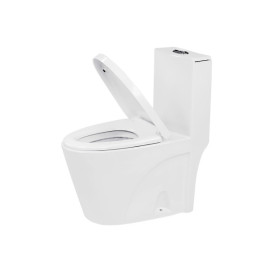 Унітаз компакт Insana Marvin 37х68 см з бачком та сидінням з кришкою кераміка білий А0054426