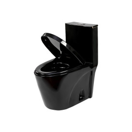Унітаз компакт Insana Marvin BG 37х68 см з бачком та сидінням з кришкою кераміка чорний А0054427