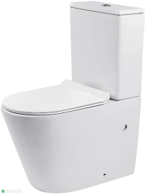 Унитаз компакт Insana Oleo 38х63 с бачком и сиденьем с крышкой керамика белый А0054435
