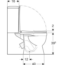 Унитаз-компакт Kolo Antysplash 36,5х62,5 см с сиденьем с крышкой сантехнический фарфор белый 209905UA