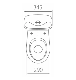 Унитаз-компакт Kolo Bambi 29х59,5 с сиденьем сантехнический фарфор белый 109900UA