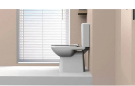 Унитаз-компакт напольный Аквародос Duru 38х62,5 см с сиденьем Slim Soft-Close фарфор белый АР000040675