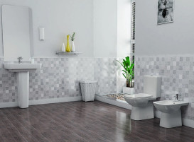 Унитаз-компакт напольный Аквародос Duru 38х62,5 см с сиденьем Slim Soft-Close фарфор белый АР000040675