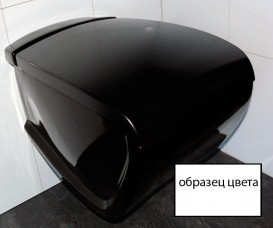 Чаша унітазу-компакта підлогового Hidra Hi-Line 38х67,5 см санфаянс чорний глянцевий HI12 009 nero lucido