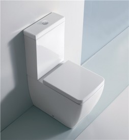 Унітаз-компакт підлоговий Kerasan Ego з кріпленням білий 321 701