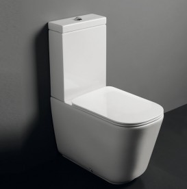 Сливной бачок для унитаза моноблок Kerasan Aquatech керамический белый 378101