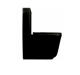 Сливной бачок для унитаза моноблок Kerasan Aquatech керамический черный матовый 378131