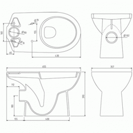 Унитаз-компакт напольный Kolo Nova Pro белый M39021000