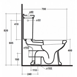 Унітаз підлоговий Olympia колекція Impero 03.11