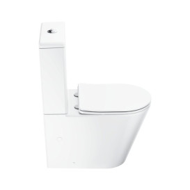 Унитаз-компакт напольный Ravak Elegant RimOff 38х60,5 см с сиденьем керамика белый X01872