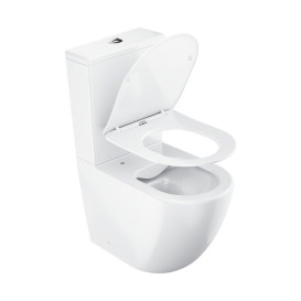 Унитаз-компакт напольный Ravak Optima RimOff 38х60,5 см с сиденьем керамика белый X01870