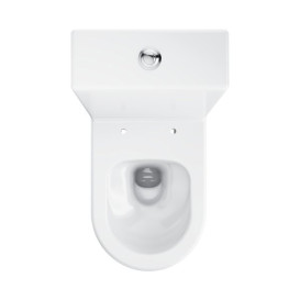 Унитаз-компакт напольный Ravak Optima RimOff 38х60,5 см с сиденьем керамика белый X01870