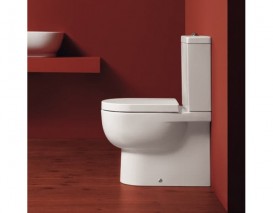 Чаша унитаза-компакта напольная Simas E-Line 35,5х62 см фаянс белый EL 07