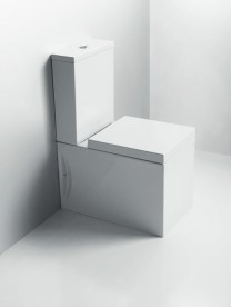 Чаша унітаза-компакту підлогова Simas Frozen 37,5х61 см фаянс білий FZ 07