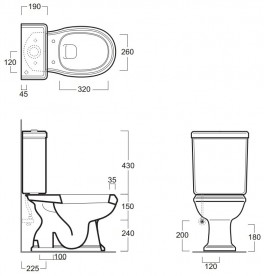 Унитаз-компакт напольный Simas коллекция Arcade AR 821