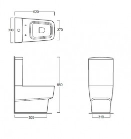 Унитаз напольный Simas коллекция Degrade DE 07