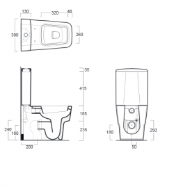 Унитаз напольный Simas коллекция Degrade DE 07