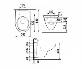 Унітаз консольний Jika Lyra H8233800000001 + сидіння SoftClose H8933853000001 + Комплект 3 в 1 Grohe Rapid SL 38721J38