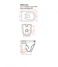 Унітаз підлоговий ArtCeram Faster 37х53 см білий глянсовий FSV004 01; 00