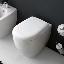 Унитаз напольный ArtCeram File 2.0 36х52 см санфарфор белый глянцевый FLV002 01;00