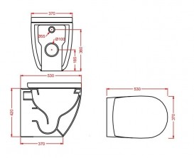 Унитаз напольный ArtCeram File 2.0 37х53 см белый глянцевый FLV005 01;00