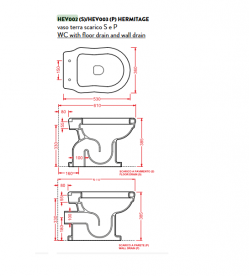 Унитаз напольный ArtCeram Hermitage 36х53 см белый глянцевый HEV003 01;00